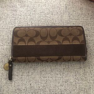 Coach Zip Around Wallet